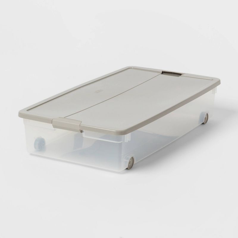 60qt Latching Underbed Gray Brightroom 60 qt Shipt