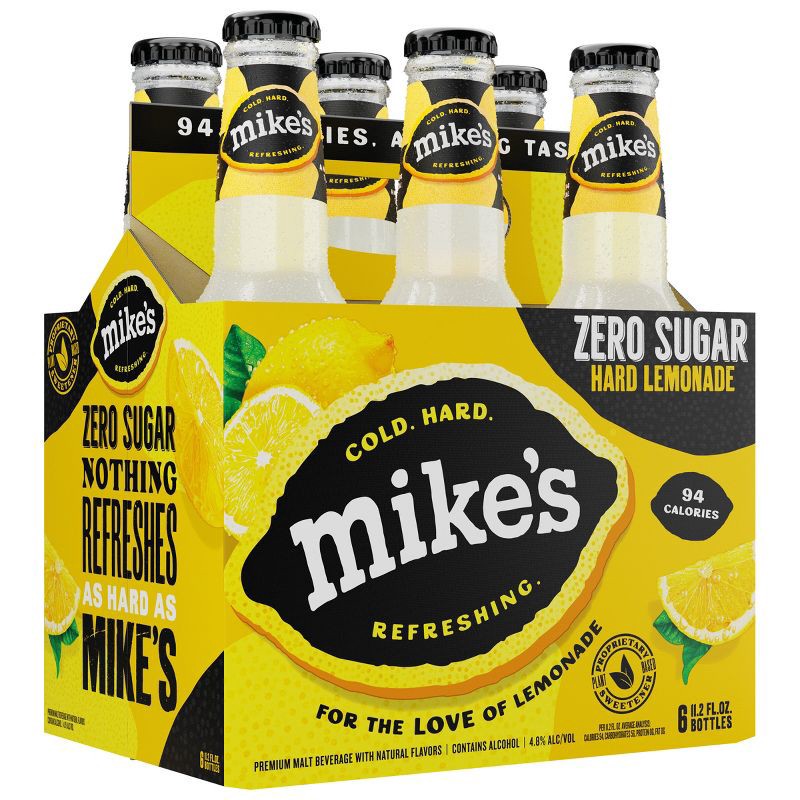 slide 9 of 14, Mike's Hard Lemonade Mike's Hard Zero - 6pk/11.2 fl oz Bottles, 6 ct; 11.2 fl oz
