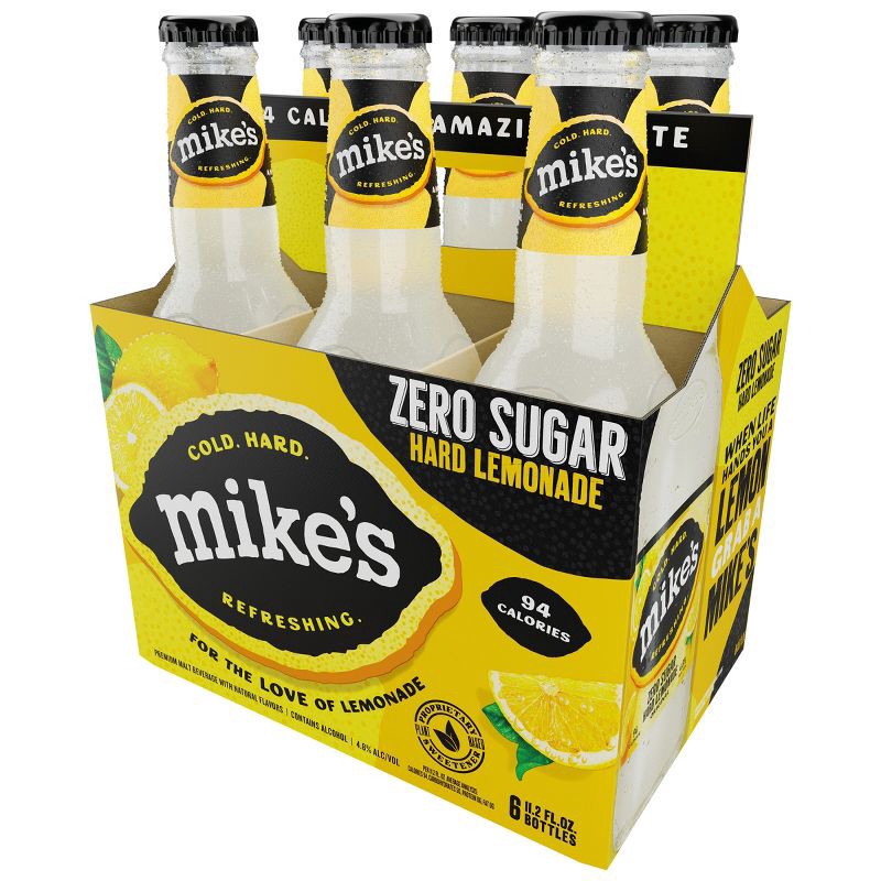 slide 10 of 14, Mike's Hard Lemonade Mike's Hard Zero - 6pk/11.2 fl oz Bottles, 6 ct; 11.2 fl oz