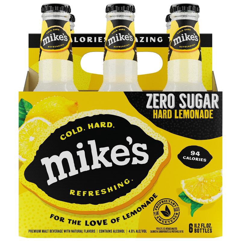 slide 11 of 14, Mike's Hard Lemonade Mike's Hard Zero - 6pk/11.2 fl oz Bottles, 6 ct; 11.2 fl oz