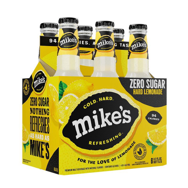 slide 1 of 14, Mike's Hard Lemonade Mike's Hard Zero - 6pk/11.2 fl oz Bottles, 6 ct; 11.2 fl oz