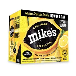 Mike's Hard Lemonade Mike's Zero Sugar Hard Lemonade - 6pk/12 fl oz Cans