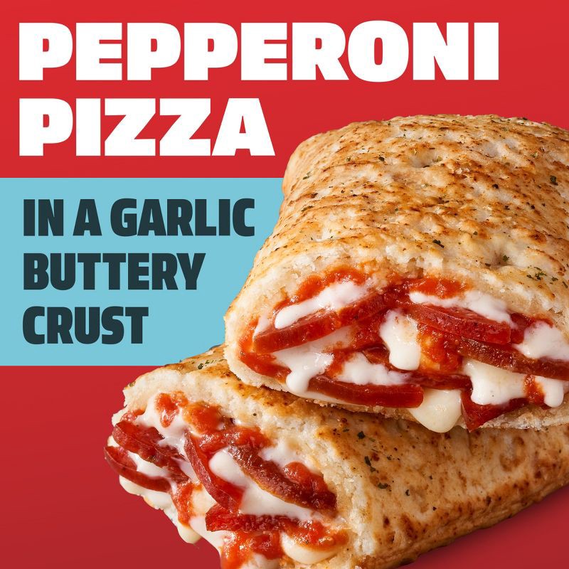 slide 3 of 13, Hot Pockets Garlic Buttery Crust Frozen Pepperoni - 8pk/36oz, 8 ct; 36 oz