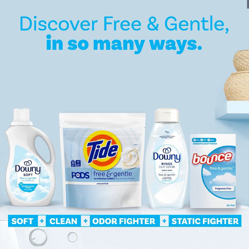 slide 8 of 12, Tide Unscented Free & Gentle HE Deep Cleaning Concentrated Laundry Detergent Pods 31 Pacs 23oz: Hypoallergenic, Sensitive Skin Formula, 23 oz