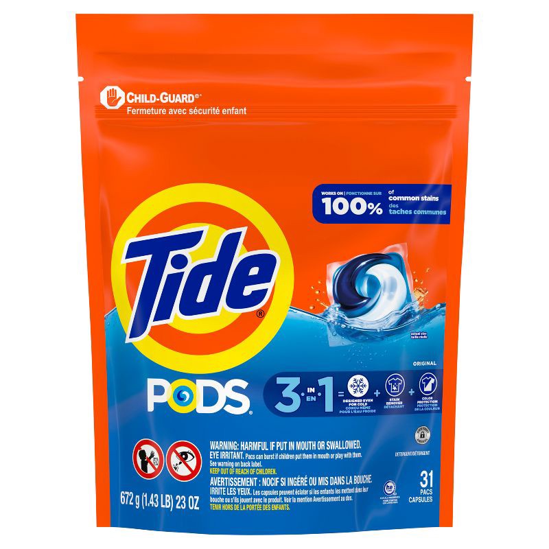 slide 12 of 13, Tide Original Laundry Detergent Pods 31 Pacs - 23oz, 23 oz