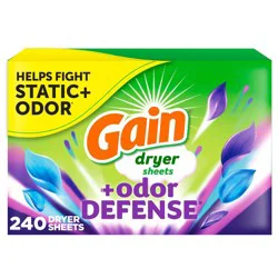 Gain Odor Defense Dryer Sheets- 240ct