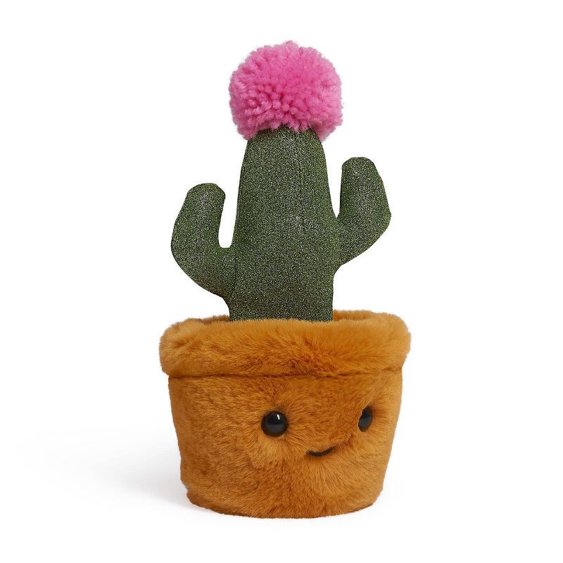 slide 1 of 1, FAO Schwarz 7" Sparklers Plant Saguaro Cactus Mini Toy Plush, 1 ct