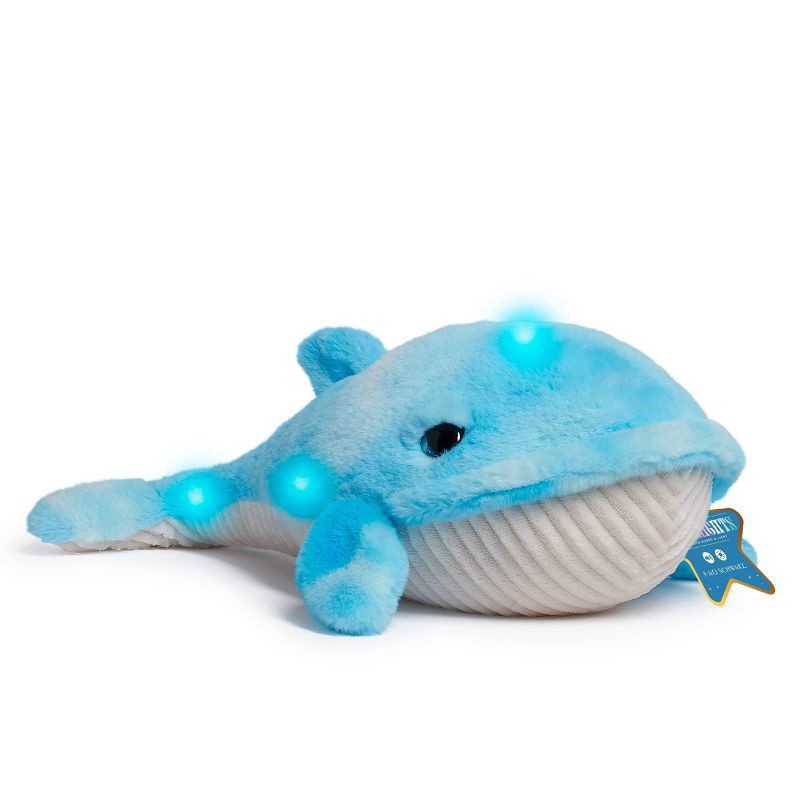 slide 1 of 1, FAO Schwarz 17" Glow Brights LED with Sound Whale Toy Plush, 1 ct