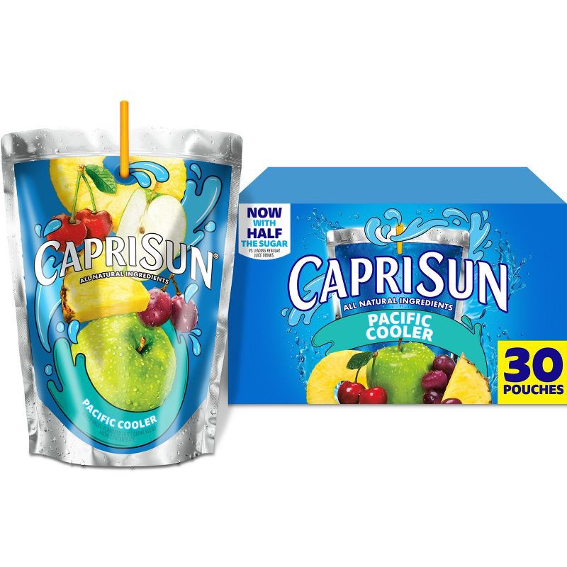 slide 1 of 12, Capri Sun Pacific Cooler Juice Drink - 30pk/6 fl oz Pouches, 30 ct; 6 fl oz