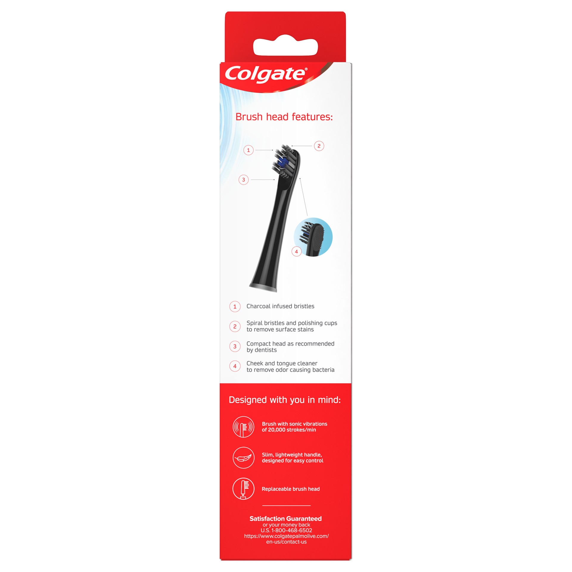 slide 3 of 3, Colgate 360 Advanced Charcoal Battery Powered Toothbrush, 1 ct