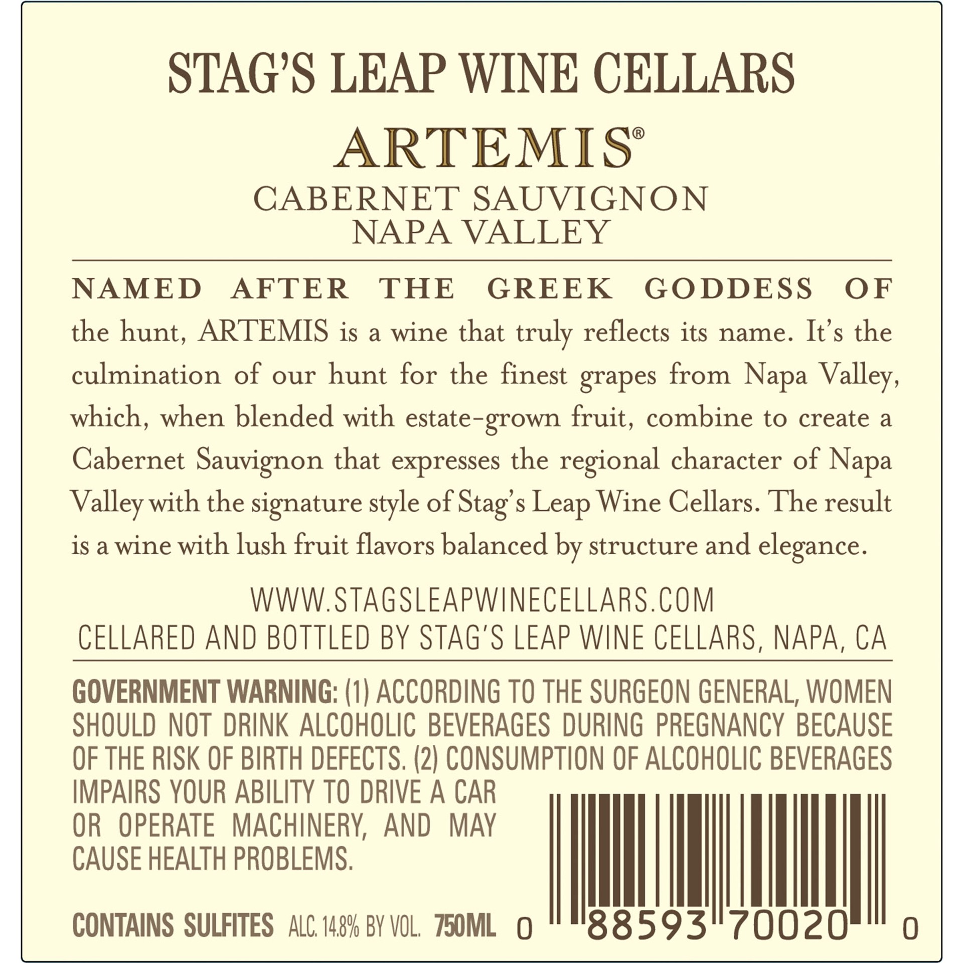 slide 9 of 10, Stags Leap Wine Cellars Artemis Napa Valley 2017 Cabernet Sauvignon 750 ml, 750 ml