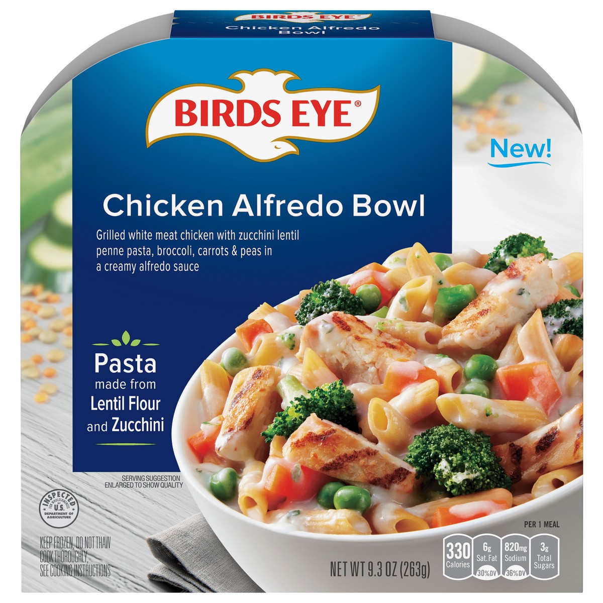 slide 1 of 11, Birds Eye Chicken Alfredo Bowl 9.3 oz, 9.3 oz