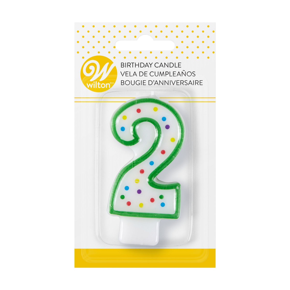 slide 1 of 1, Wilton Candle Number 2, 3 Inch Candle, 1 ct