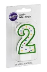 Wilton Candle Number 2, 3 Inch Candle