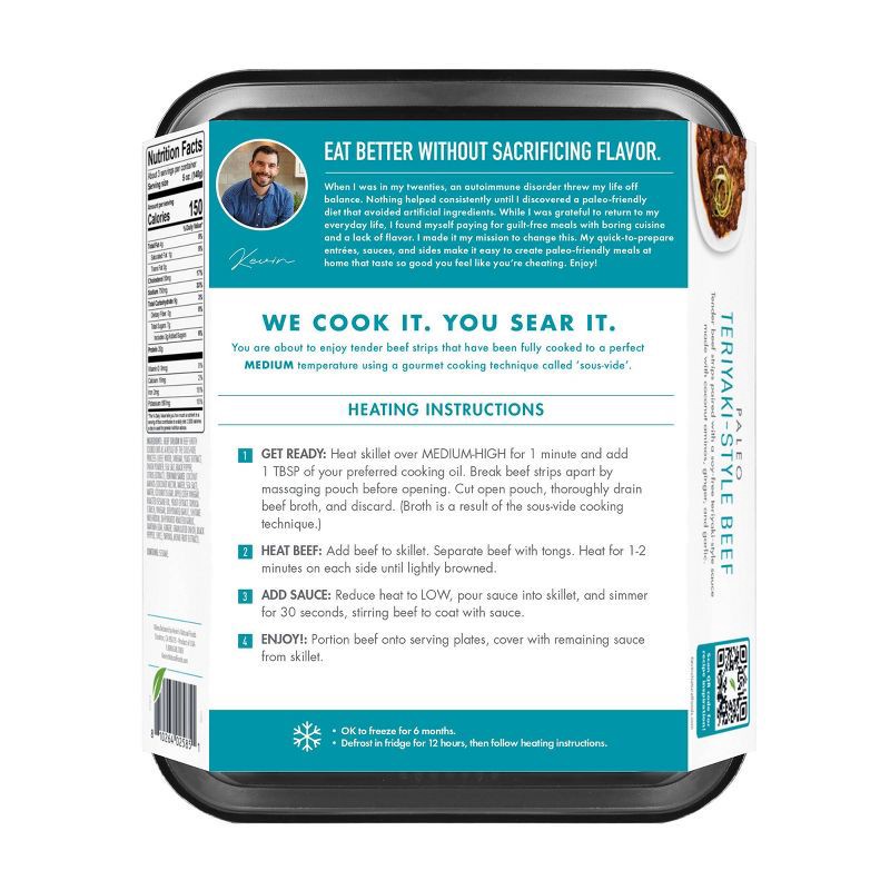 slide 2 of 5, Kevin's Natural Foods Kevin's Gluten Free Teriyaki-Style Beef - 16oz, 16 oz