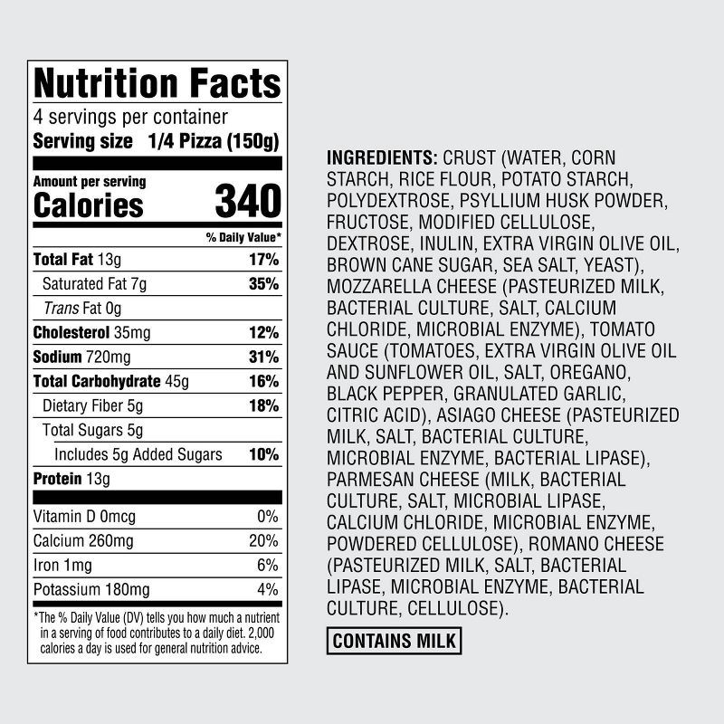 slide 4 of 4, Gluten Free Traditional Crust Frozen Cheese Pizza - 21.1oz - Good & Gather™, 21.1 oz