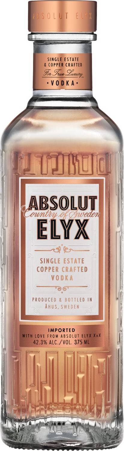 slide 1 of 7, Absolut Elyx Handcrafted Vodka, 375 mL Bottle, 42.3% ABV, 375 ml