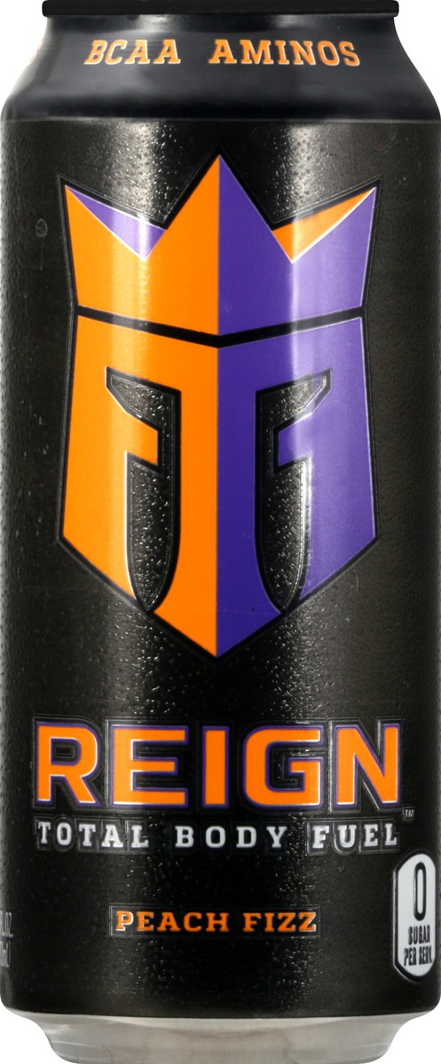 slide 4 of 9, Reign Total Body Fuel Peach Fizz Energy Drink 16 oz, 16 oz