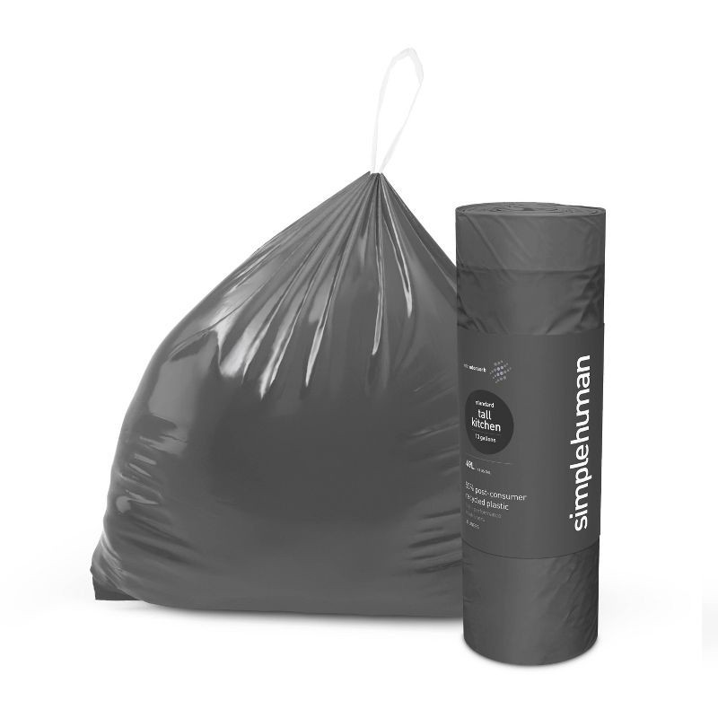 simplehuman Odorsorb Tall Kitchen Liner Rollpack Trash Bags - 40ct 40 ct