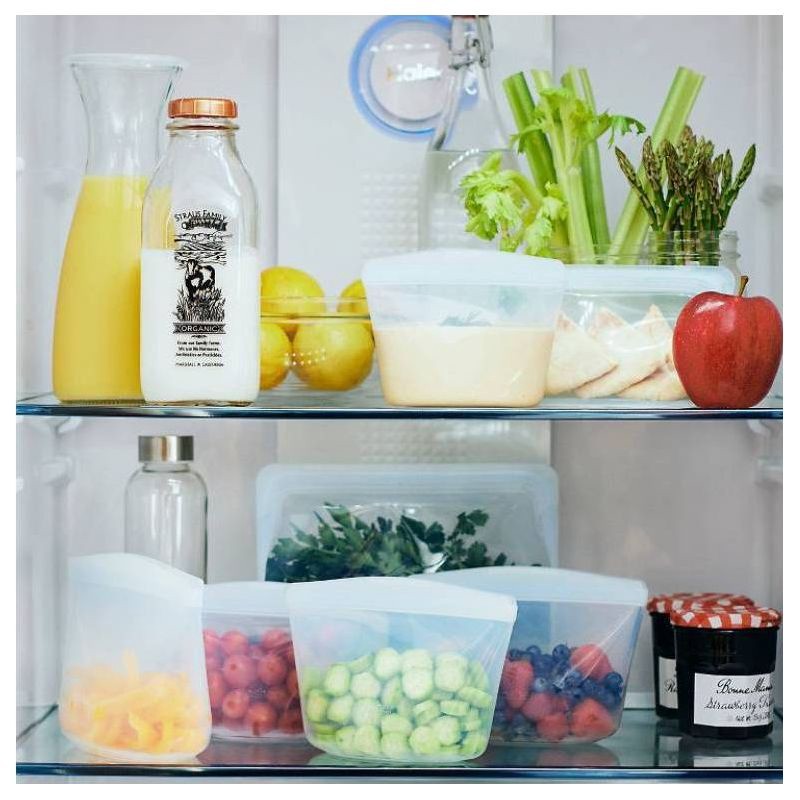 slide 4 of 4, Stasher Reusable Bowls Set - 1 & 2 Cup - 2pk - Clear, 2 ct