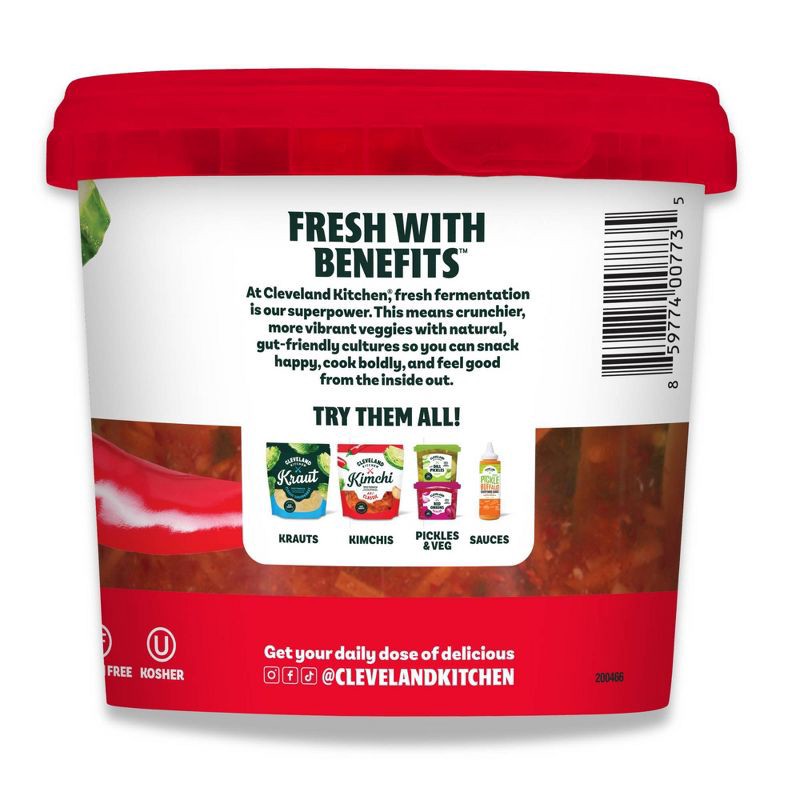 slide 3 of 5, Cleveland Kitchen Kimchi Pickles - 24oz, 24 oz