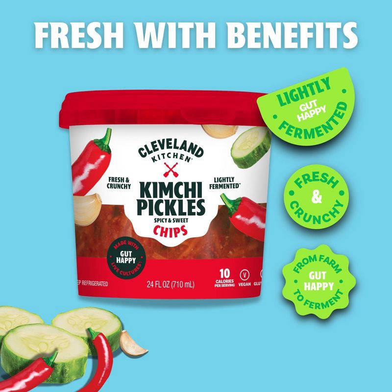 slide 4 of 5, Cleveland Kitchen Kimchi Pickles - 24oz, 24 oz