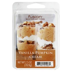 ScentSationals Fusion Vanilla Pumpkin Cream Scented Wax Cubes
