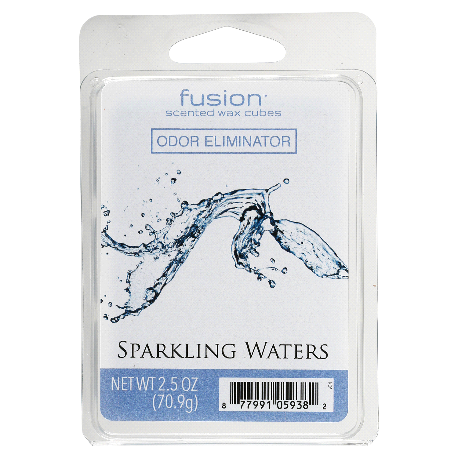 slide 1 of 1, Fusion Sparkling Waters Odor Eliminator Scented Wax Cubes, 2.5 oz