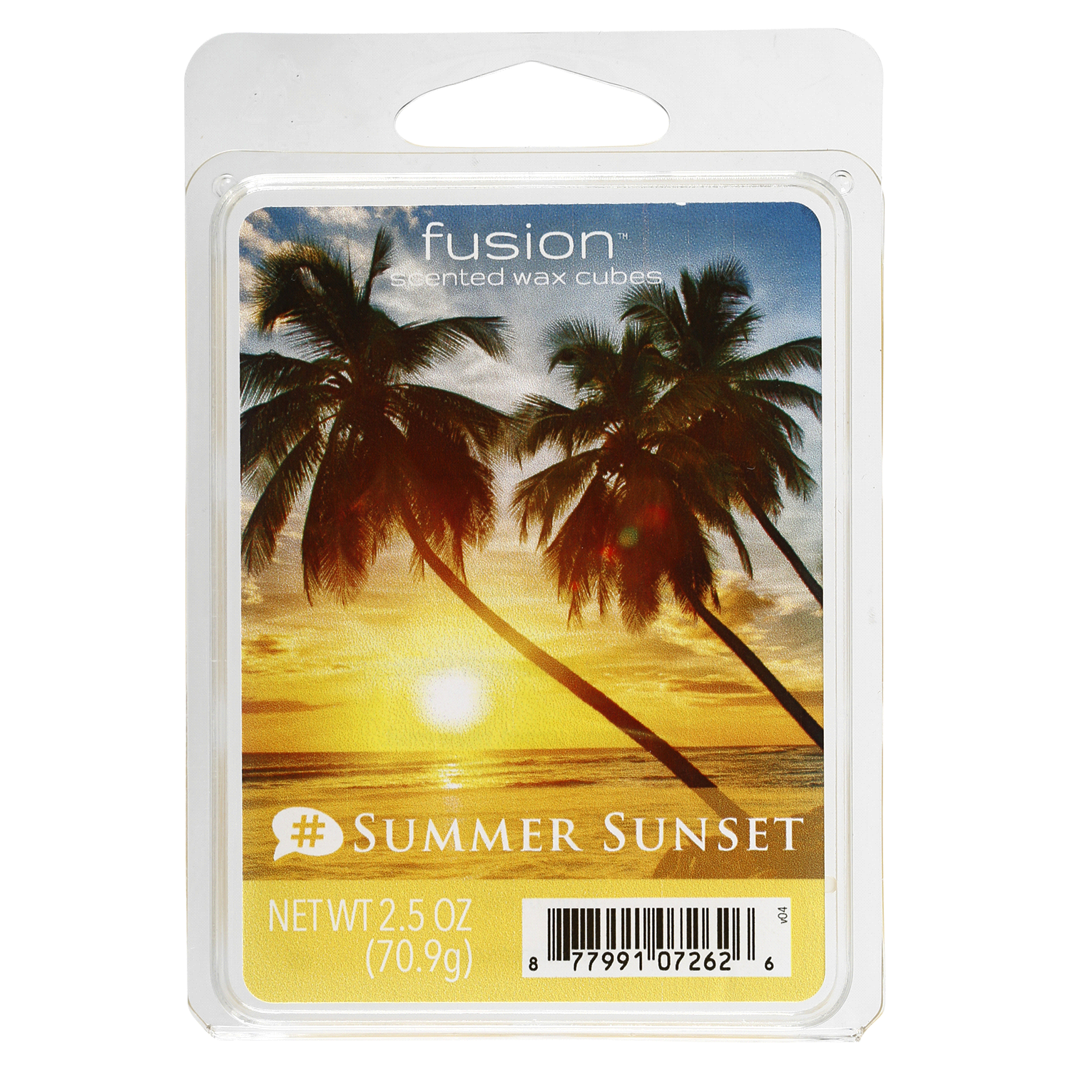 slide 1 of 1, Fusion #Summer Sunset Scented Wax Cubes, 2.5 oz