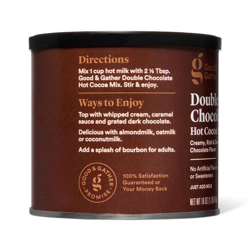 slide 3 of 5, Double Chocolate Flavored Hot Cocoa Mix - 16oz - Good & Gather™, 16 oz