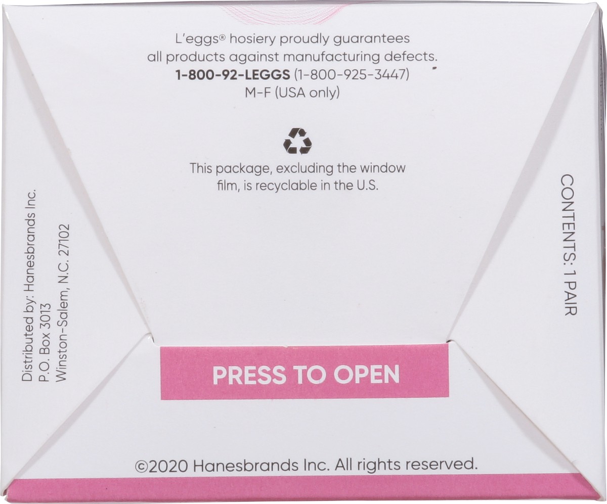 slide 3 of 12, L'eggs Silken Mist Q Nude Silky Sheer Leg Shaper Panty 1 ea, 1 ea