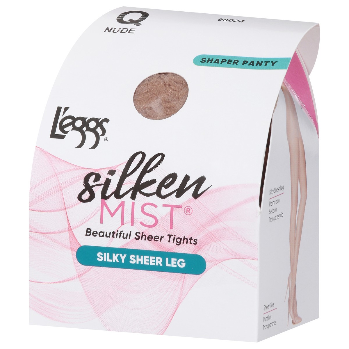 slide 2 of 12, L'eggs Silken Mist Q Nude Silky Sheer Leg Shaper Panty 1 ea, 1 ea