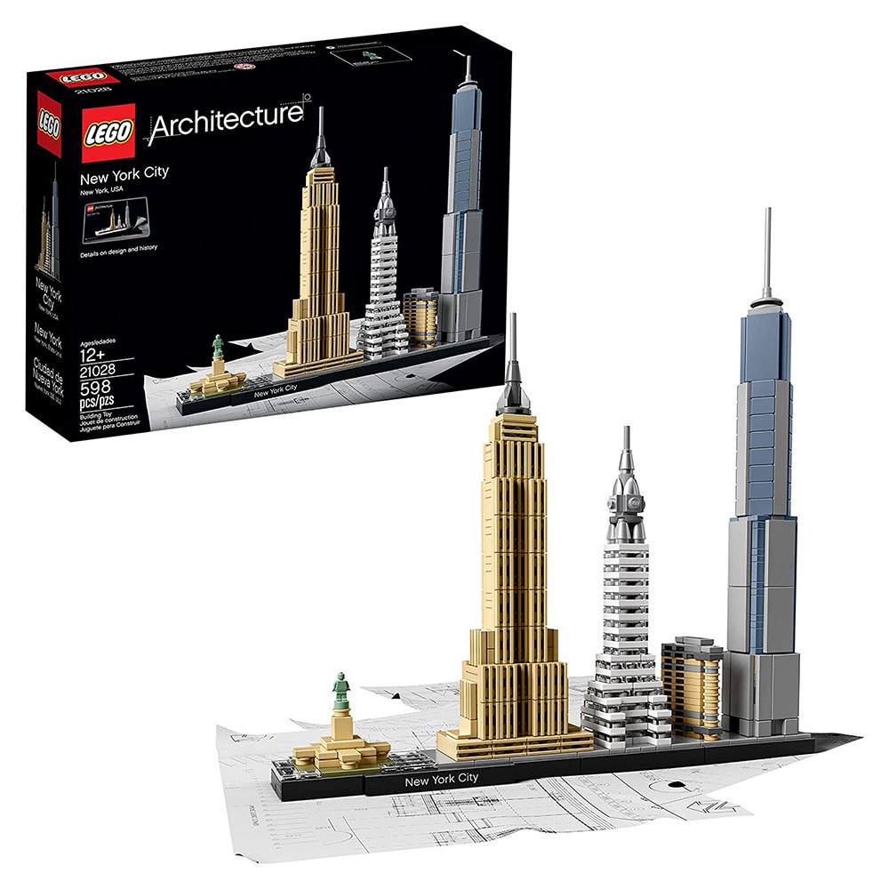 slide 3 of 5, LEGO Architecture Skyline Collection New York City 598 Piece Block Building Set, 598 ct