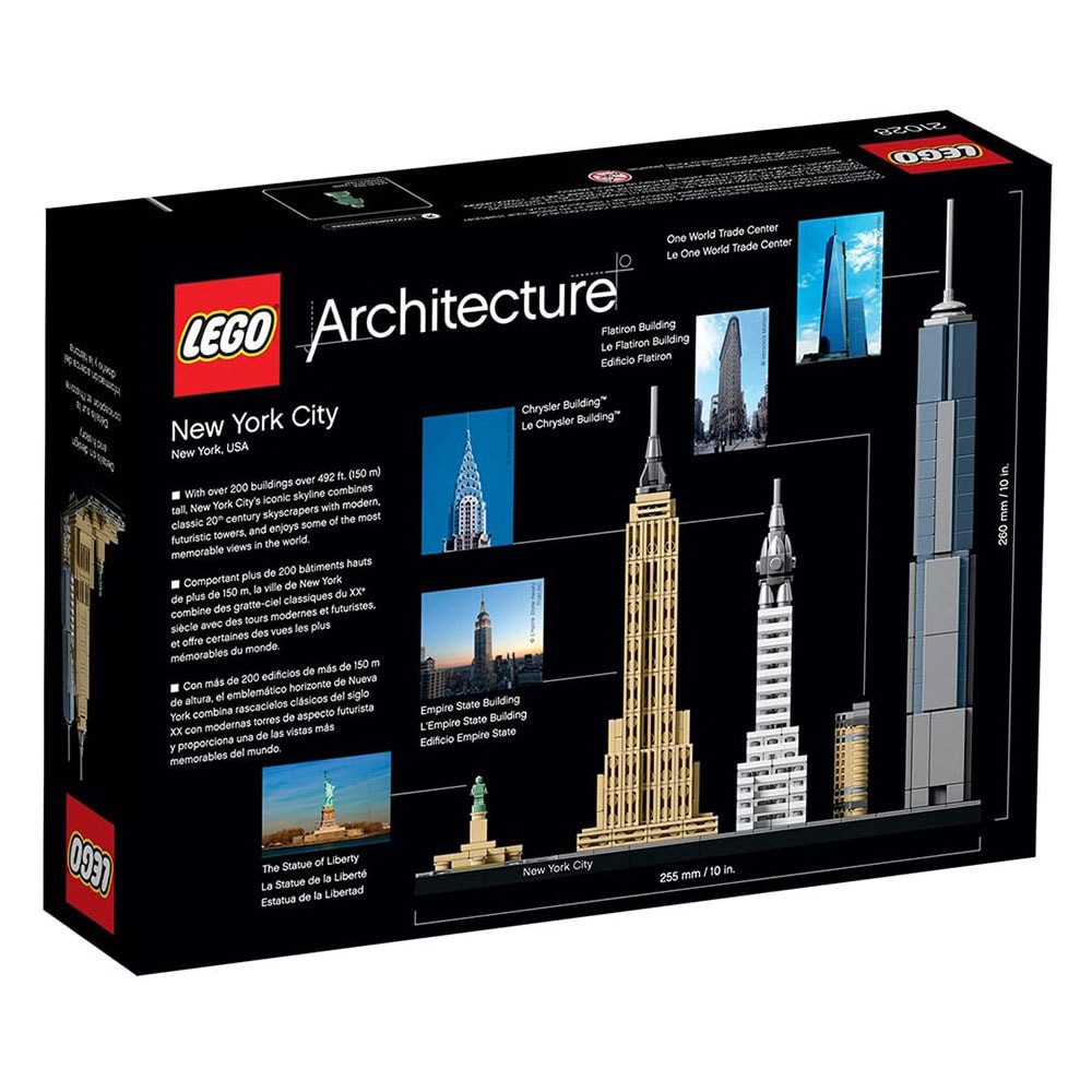 slide 4 of 5, LEGO Architecture Skyline Collection New York City 598 Piece Block Building Set, 598 ct