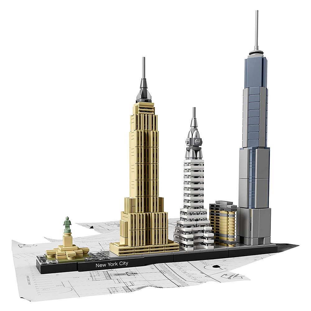 slide 1 of 5, LEGO Architecture Skyline Collection New York City 598 Piece Block Building Set, 598 ct