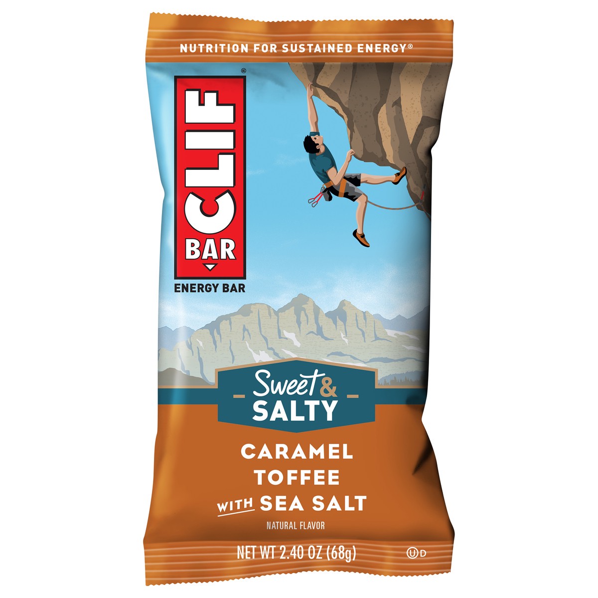 slide 1 of 6, CLIF Bar Sweet & Salty Caramel Toffee With Sea Salt Energy Bar, 2.4 oz