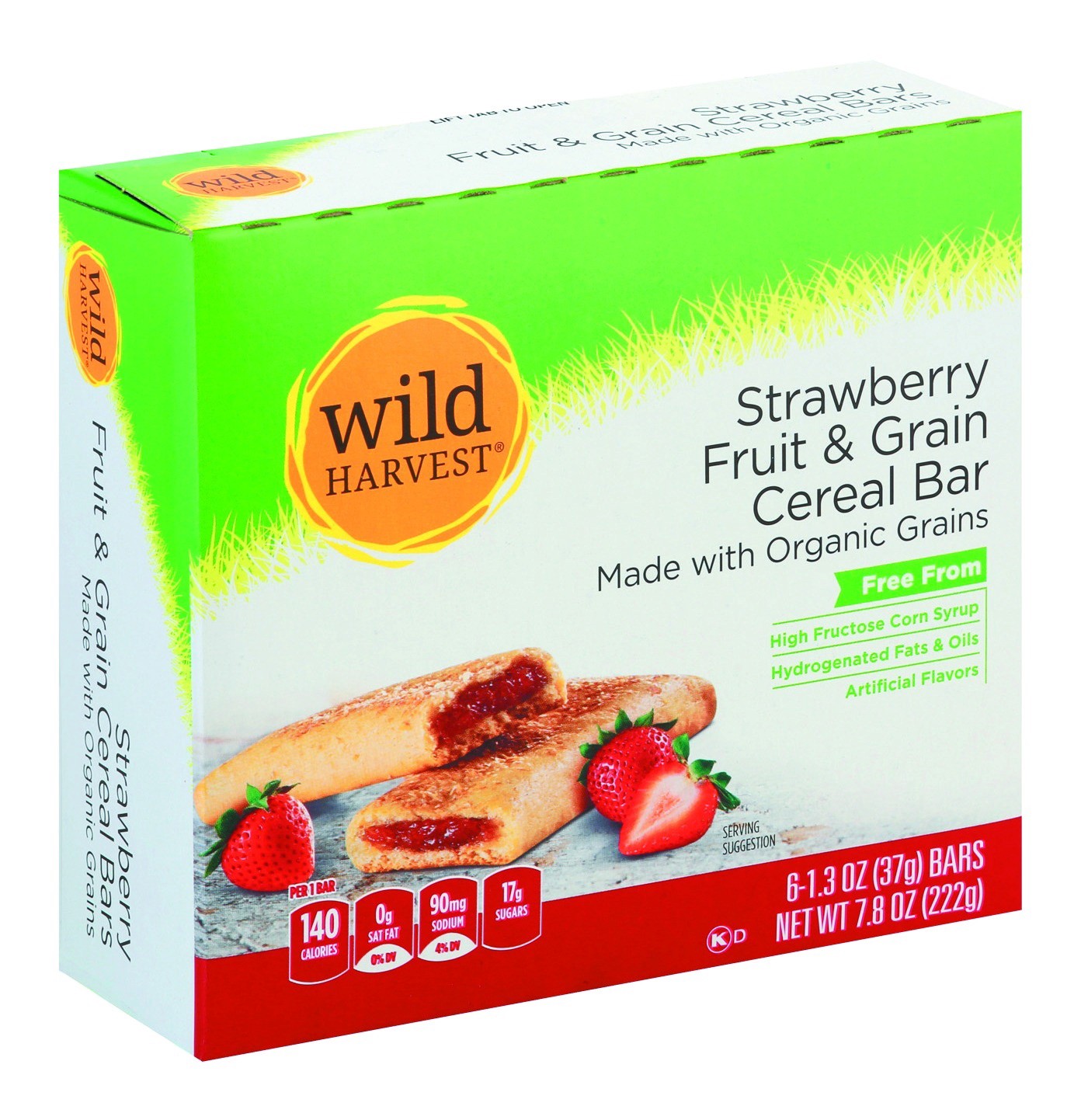 slide 1 of 1, Wild Harvest Strawberry Fruit Grain Bar, 7.9 oz