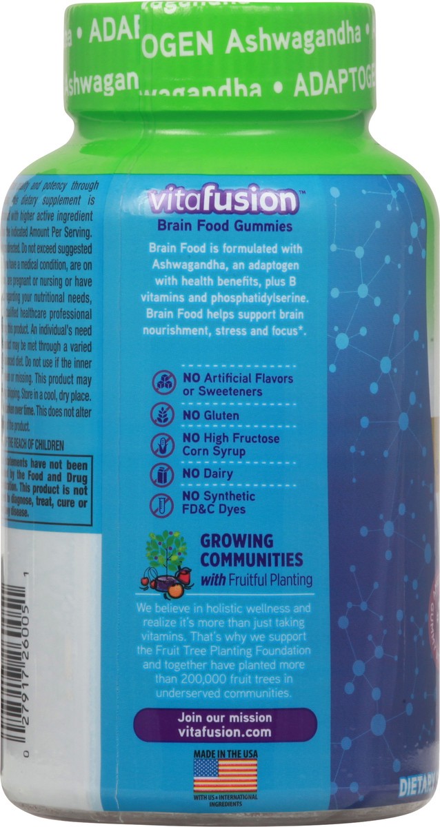 slide 10 of 10, Vitafusion Brain Food, 50 ct