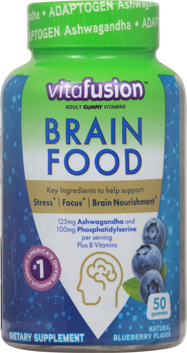 slide 2 of 10, Vitafusion Brain Food, 50 ct