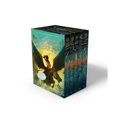 Disney Percy Jackson and the Olympians 5 Book Paperback Boxed Set with poster - by Rick Riordan (Paperback)