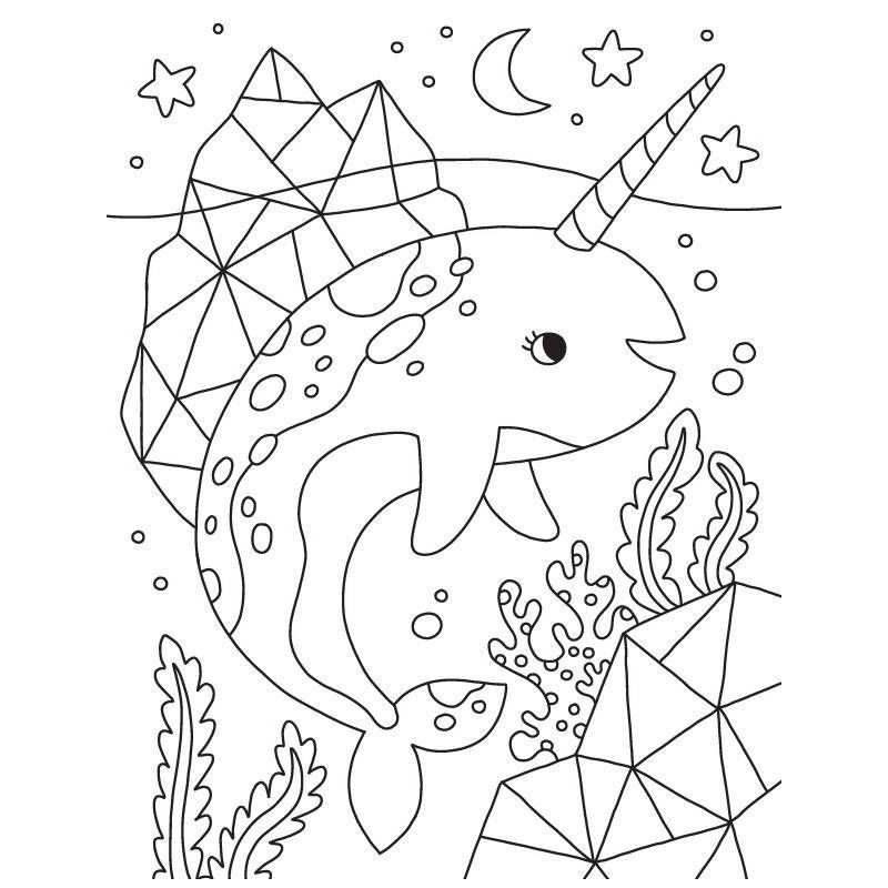 slide 4 of 6, Silver Dolphin Kaleidoscope: Too Cute! Coloring (Board Book), 1 ct