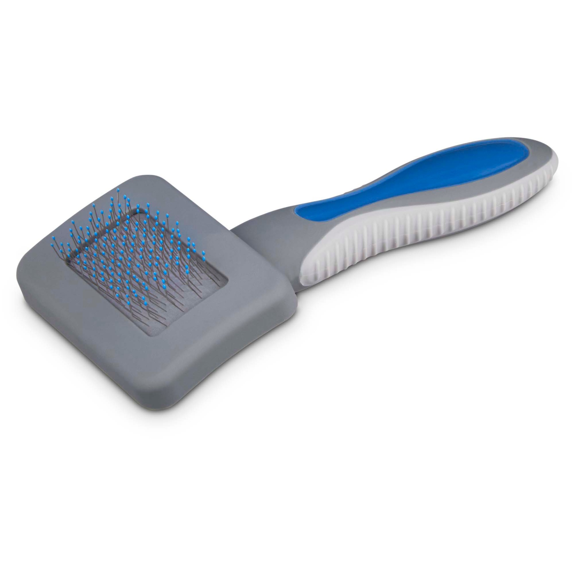 slide 1 of 1, Well & Good Blue Cushion Slicker Dog Brush, Mini Size