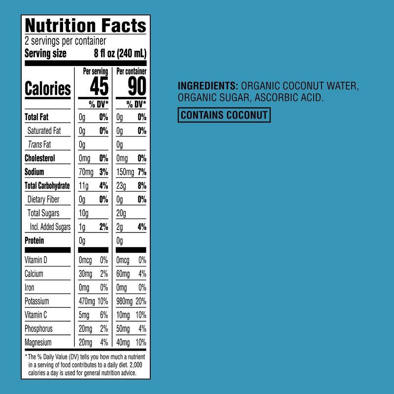 slide 5 of 5, Organic Original Coconut Water - 500ml Carton - Good & Gather™, 500 ml