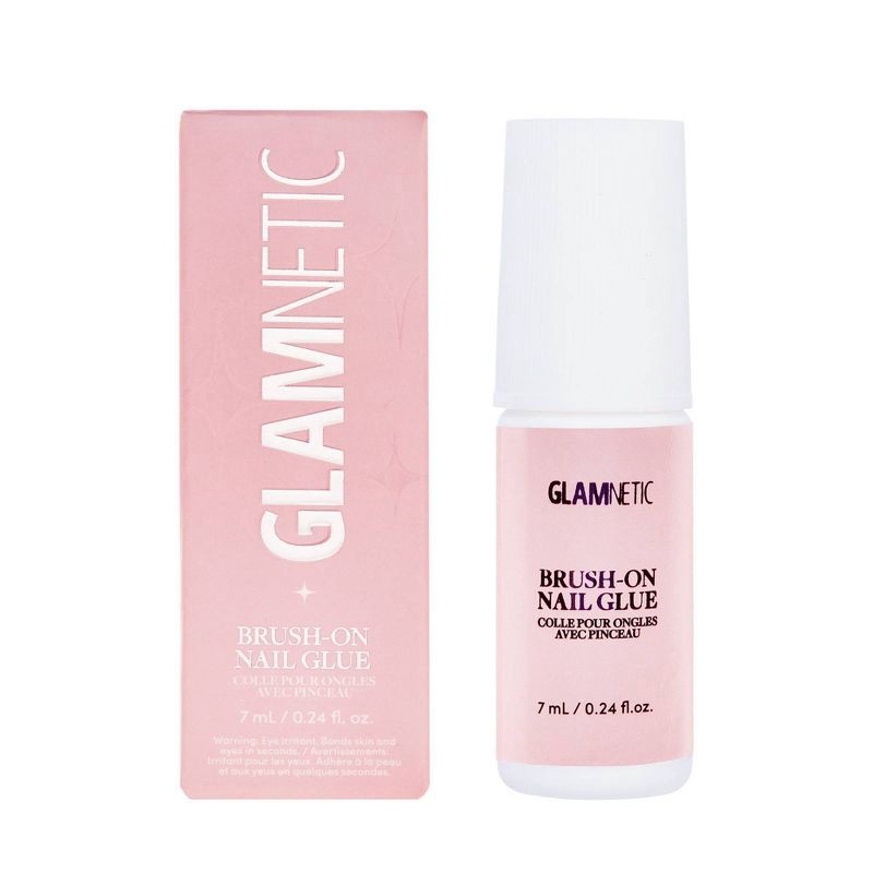 slide 1 of 3, Glamnetic Brush-On Women's Nail Glue - 0.24 fl oz - Beauty Studio, 0.24 fl oz