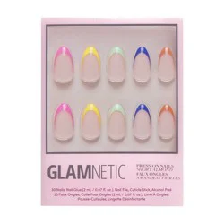 Glamnetic Press-On Women's Manicure Fake Nails - Sprinkles - 30ct - Ulta Beauty: Almond Shape, Gloss Finish, French Style