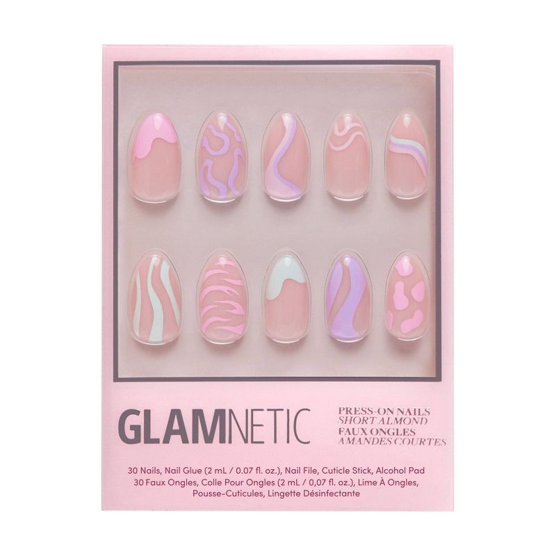 slide 1 of 5, Glamnetic Press-On Women's Manicure Fake Nails - Wild Card - 30ct - Ulta Beauty, 30 ct
