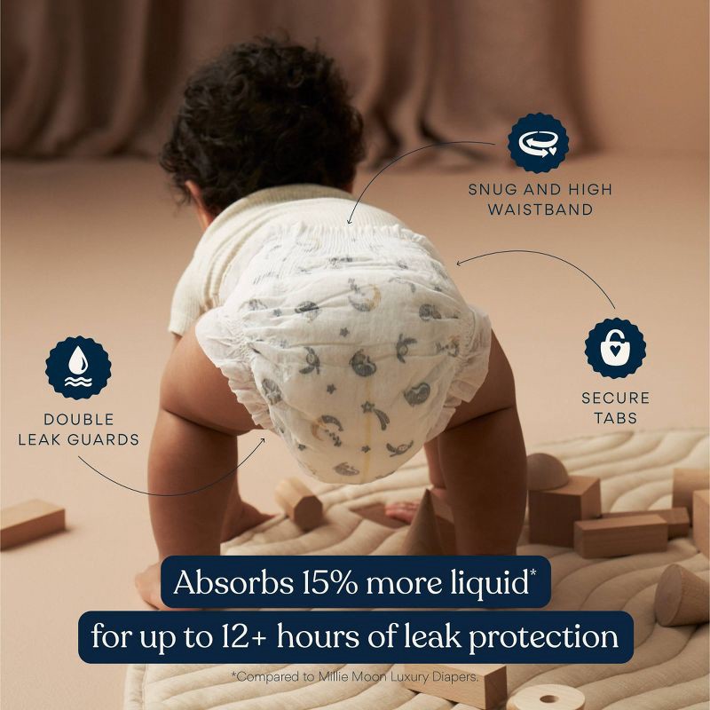 slide 3 of 9, Millie Moon Overnight Diapers - Size 6 - 42ct, 6 x 42 ct