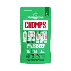 Chomps Snack Sticks Jalapeno Beef Meat Sticks - 9.2oz/8ct