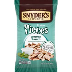 Snyder's of Hanover Buttermilk Ranch Pretzel Pieces, 10 oz