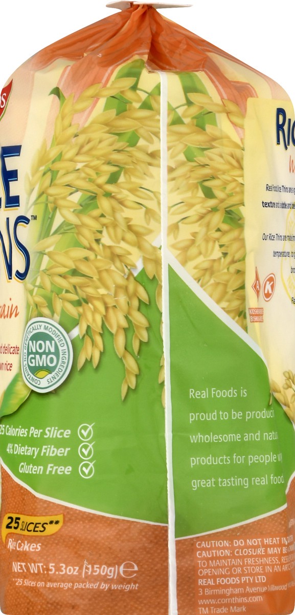 slide 6 of 13, Real Foods Wholegrain Rice Thins 5.3 oz, 5.3 oz